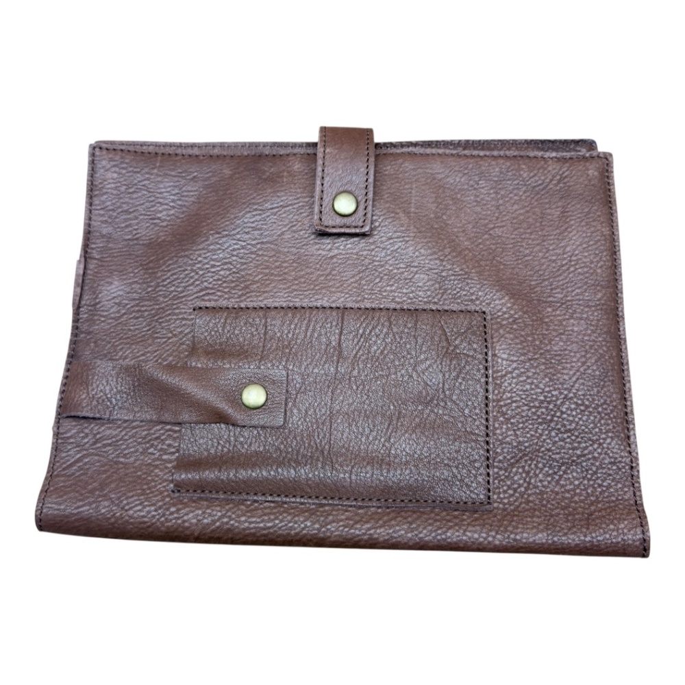 Wilson leather Brown Leather Clutch - Picture 1 of 7